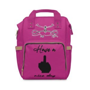 Have a Nice Day Stylish Multifunctional Diaper Backpack for Parents
