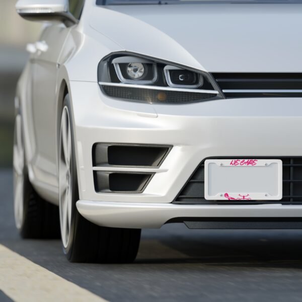 We Care License Plate Frame - Image 4