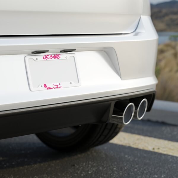 We Care License Plate Frame - Image 3