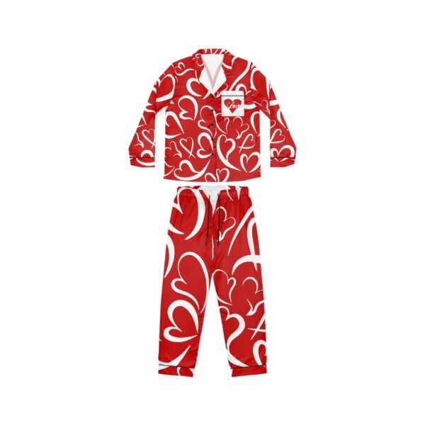 Eu Amo Women's Satin Pajamas (AOP)