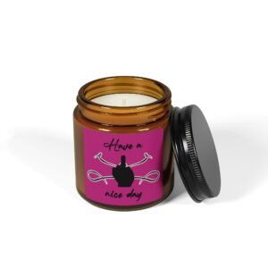 Have a Nice Day Scented Soy Candle in Amber Jar - Multi-Size - Image 3