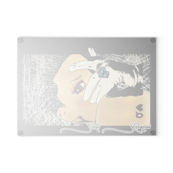 See no Evil Glass Cutting Board - Image 2