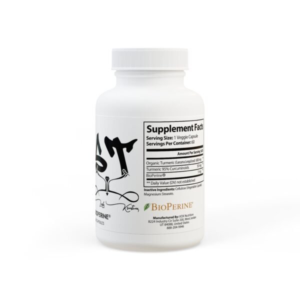 Lust Turmeric with BioPerine® (Black Pepper Fruit Extract) Supplement (60 Capsules) - Image 3
