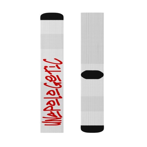 Unapologetic Red Sublimation Socks - Image 4