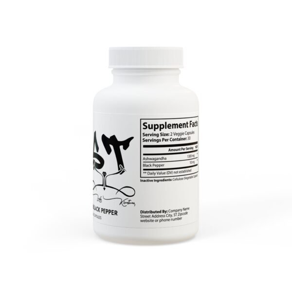 Lust Ashwagandha and Black Pepper Supplement (60 capsules) - Image 3