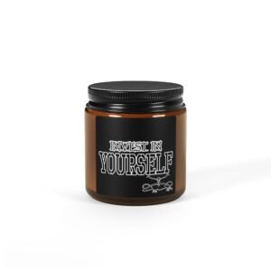 Invest in Your Self Scented Soy Candle in Amber Jar - Multi-Size - Image 2