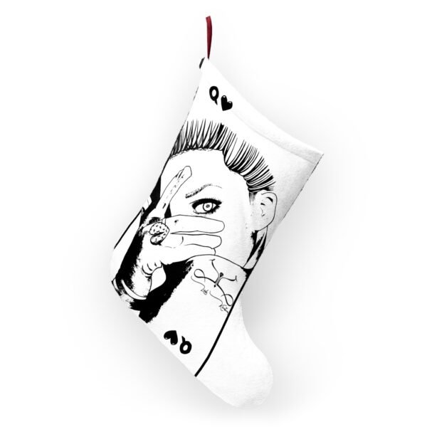See no Evil Christmas Stocking with Unique Design - Image 4