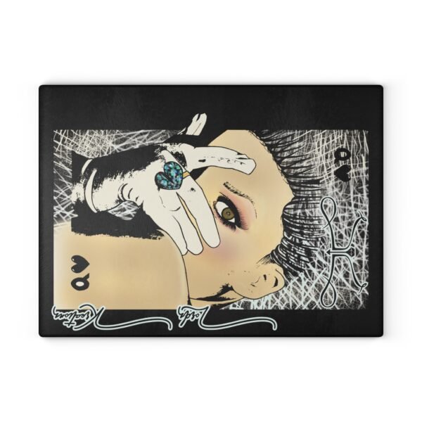 See no Evil Glass Cutting Board - Image 5