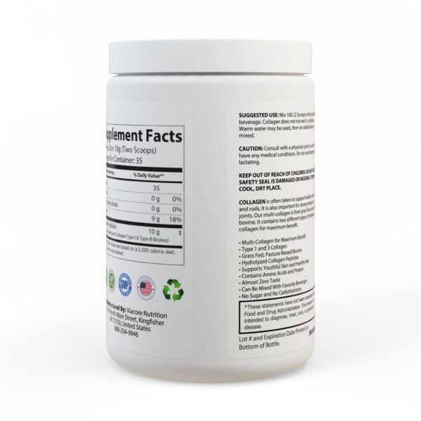 Lust Collagen Peptides Type I & III Supplement (350g, 12.3oz) - Image 4