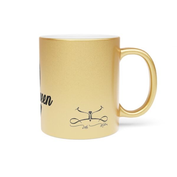 Queen Metallic Mug (SilverGold) - Image 3