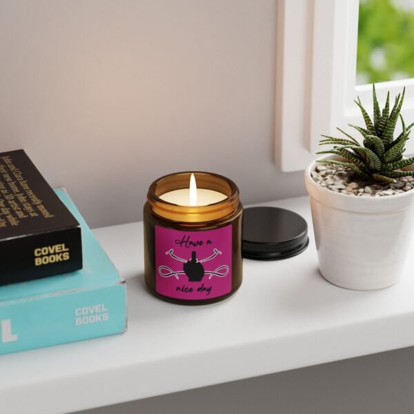 Have a Nice Day Scented Soy Candle in Amber Jar - Multi-Size - Image 4