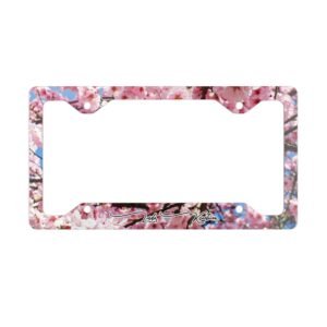 Cherry blossoms Metal License Plate Frame