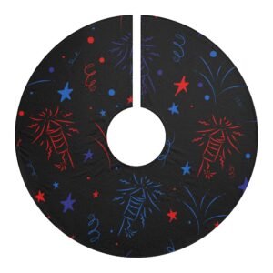 Celebrate Christmas Tree Skirt with Whimsical Design