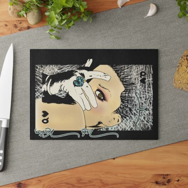 See no Evil Glass Cutting Board - Image 4