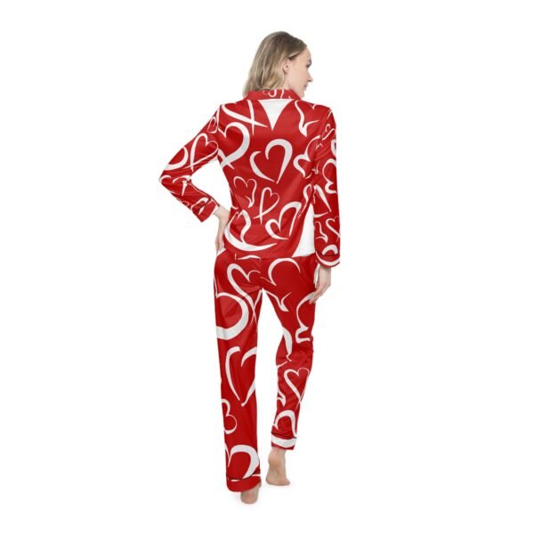 Eu Amo Women's Satin Pajamas (AOP) - Image 4