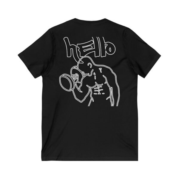 Hello Short Sleeve V-Neck Tee - Image 4