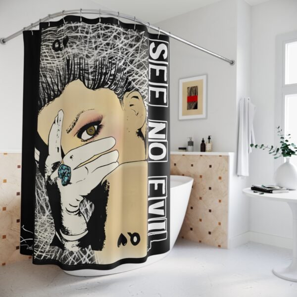 See no Evil Shower Curtains - Image 4