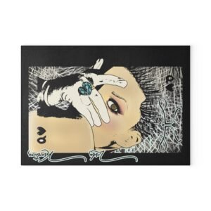 See no Evil Glass Cutting Board