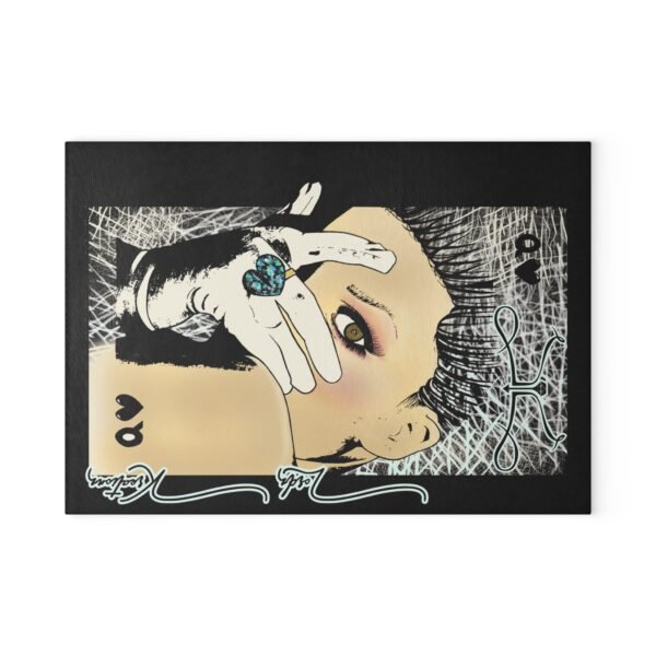 See no Evil Glass Cutting Board