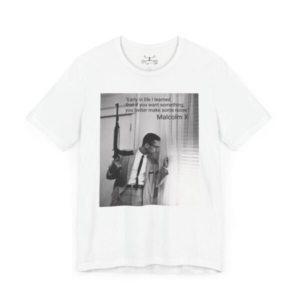 Malcolm X Unisex Short Sleeve Tee - Image 3