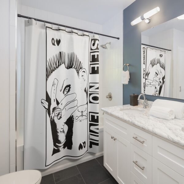 See No Evil Shower Curtains - Image 3