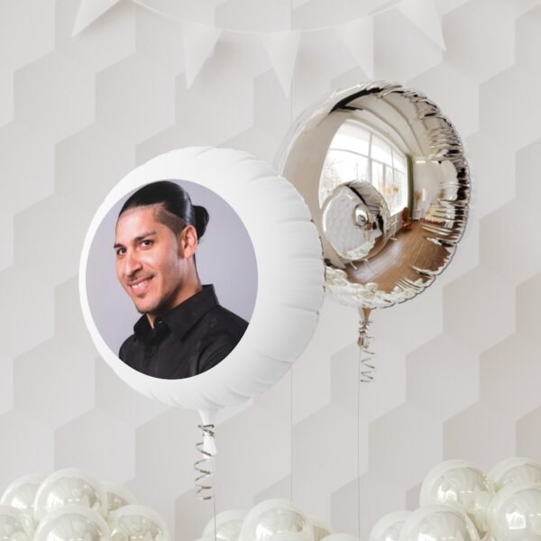 Personalized Mylar Helium Balloon - Heart Design for Celebrations - Image 3