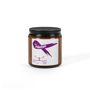 Fighter Scented Soy Candle in Amber Jar - Multi-Size - Image 2