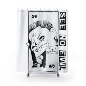 See No Evil Shower Curtains