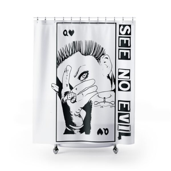 See No Evil Shower Curtains