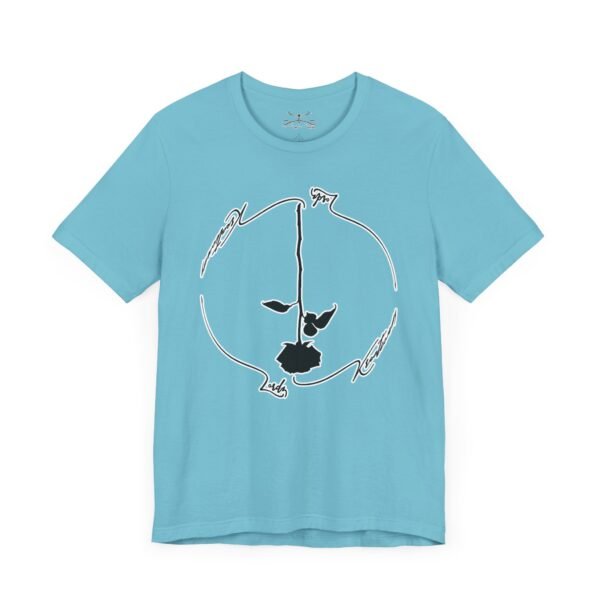 Black Rose Unisex Jersey Short Sleeve Tee - Image 19