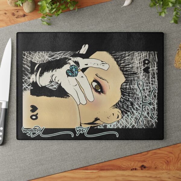 See no Evil Glass Cutting Board - Image 8
