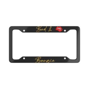 Bad & Bougie License Plate Frame