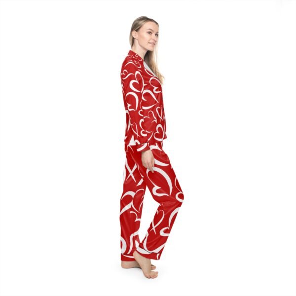 Eu Amo Women's Satin Pajamas (AOP) - Image 5