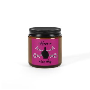 Have a Nice Day Scented Soy Candle in Amber Jar - Multi-Size - Image 2
