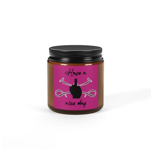 Have a Nice Day Scented Soy Candle in Amber Jar - Multi-Size - Image 2