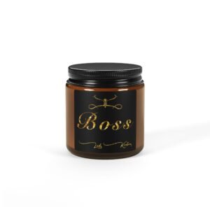 Boss Scented Soy Candle in Amber Jar - Multi-Size - Image 2