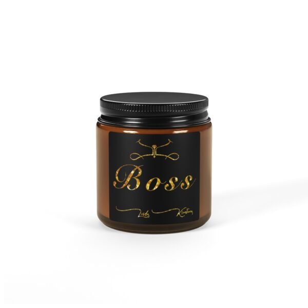 Boss Scented Soy Candle in Amber Jar - Multi-Size - Image 2