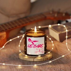 We Care Scented Soy Candle in Amber Jar - Multi-Size