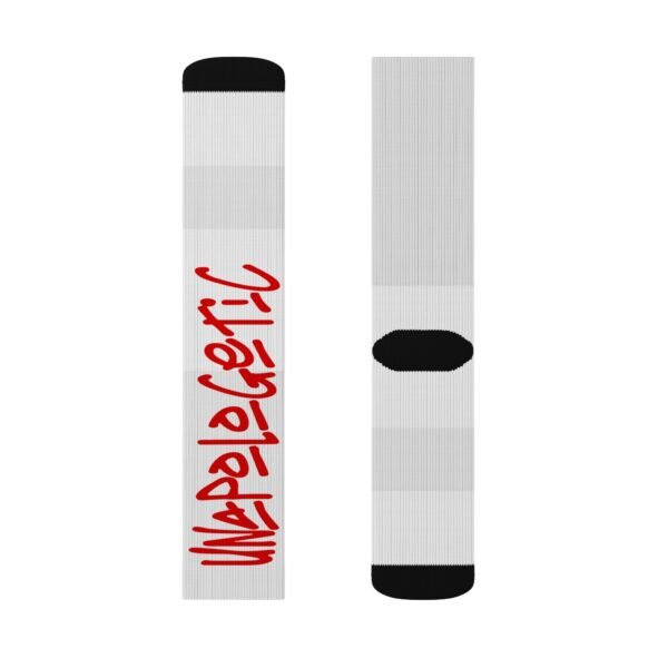 Unapologetic Red Sublimation Socks - Image 8