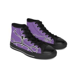 LordzKreationz Light Purple Women's High-top Sneakers