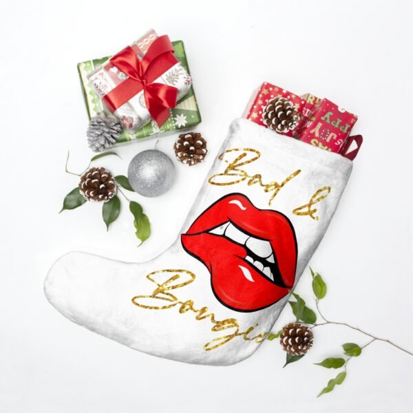 Bad & Bougie Christmas Stocking with Unique Design - Image 3