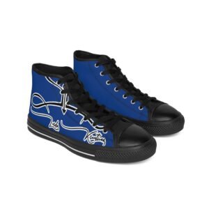LordzKreationz Blue Women's High-top Sneakers
