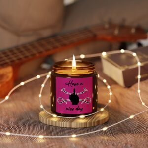 Have a Nice Day Scented Soy Candle in Amber Jar - Multi-Size