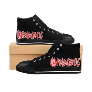 Unapologetic Red Men's High-top Sneakers - Image 2