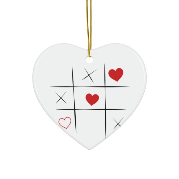 Tic-Tac-Toe Ceramic Ornament, 4 Shapes - Image 7