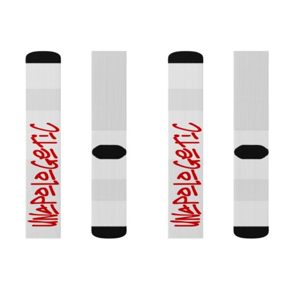 Unapologetic Red Sublimation Socks - Image 6