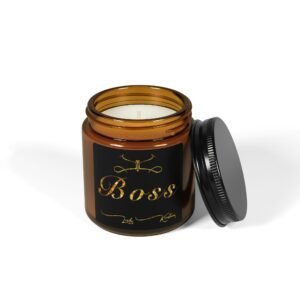 Boss Scented Soy Candle in Amber Jar - Multi-Size - Image 3