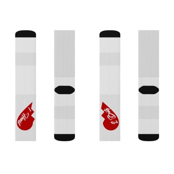 1Heart 2 Beat Sublimation Socks - Image 6