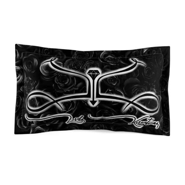 Black Roses Microfiber Pillow Sham