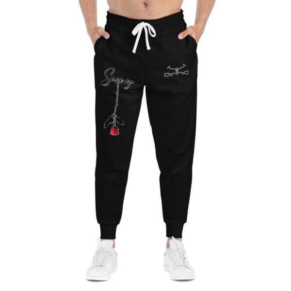 Savage Rose Athletic Joggers (AOP) - Image 3